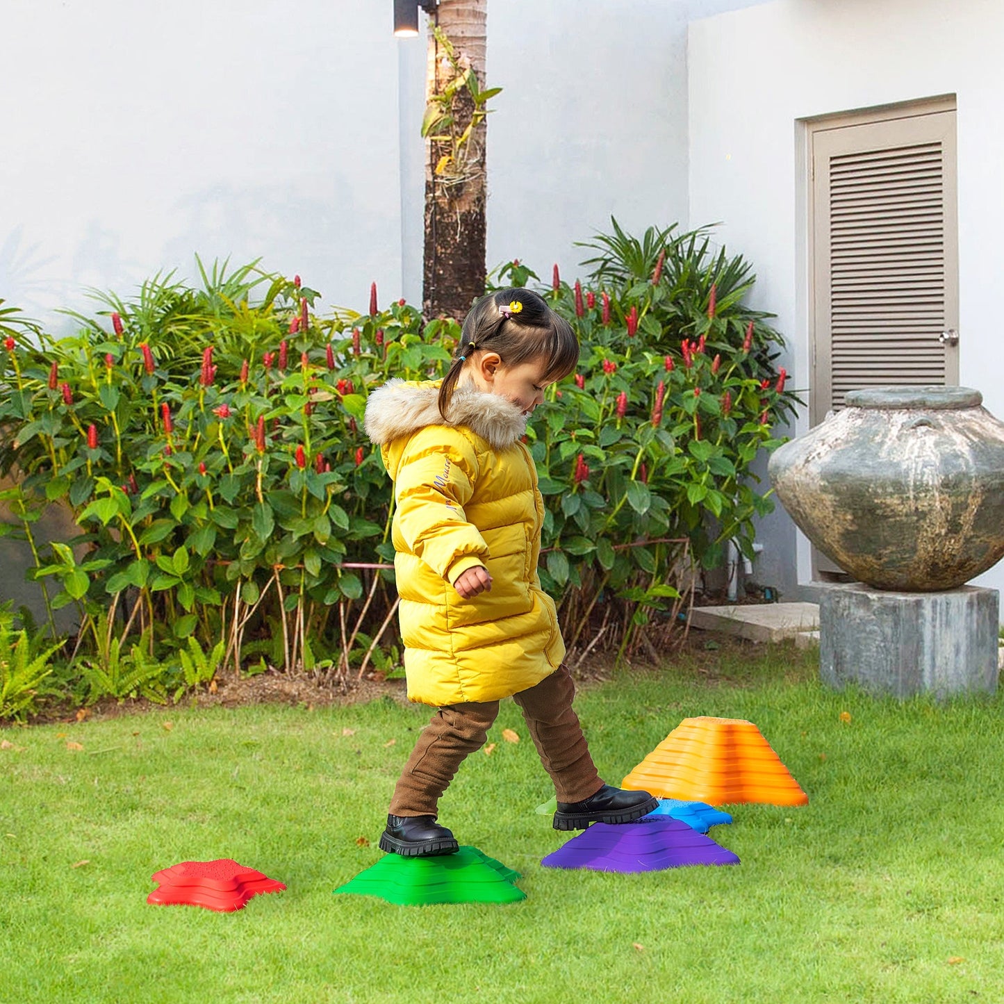 Outsunny Six-Piece Kids Balance Stepping Stones