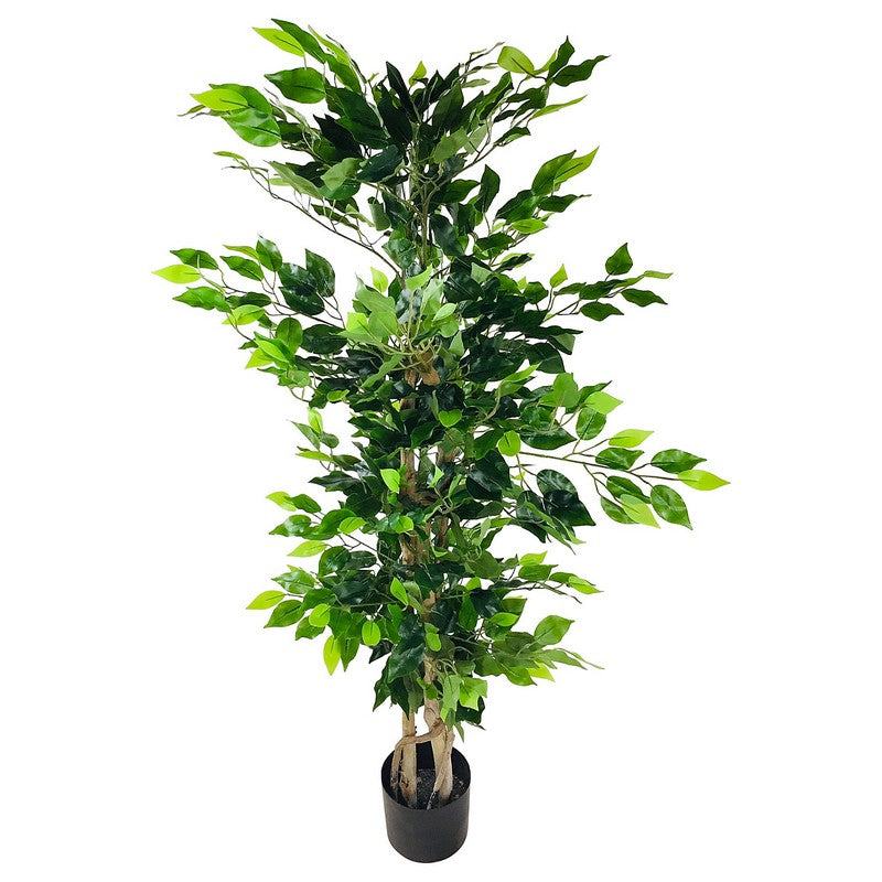 Scarthingwell Ficus Tree Artificial Plant Green - 125cm