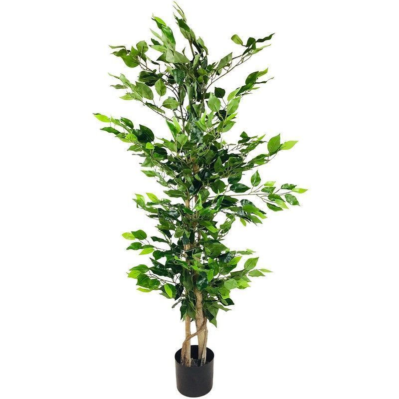 Scarthingwell Ficus Tree Artificial Plant Green - 125cm