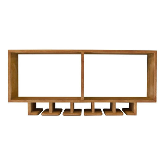 Geko Kitchen Shelving Unit With Storage For Wine Glasses