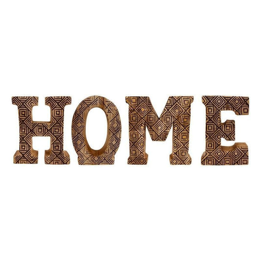 Scarthingwell Home Letters Wood with Geometric Pattern - 189cm