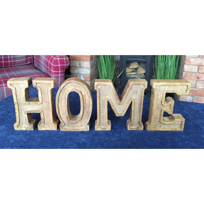 Scarthingwell Home Letters Wood with Embossed Pattern - 189cm