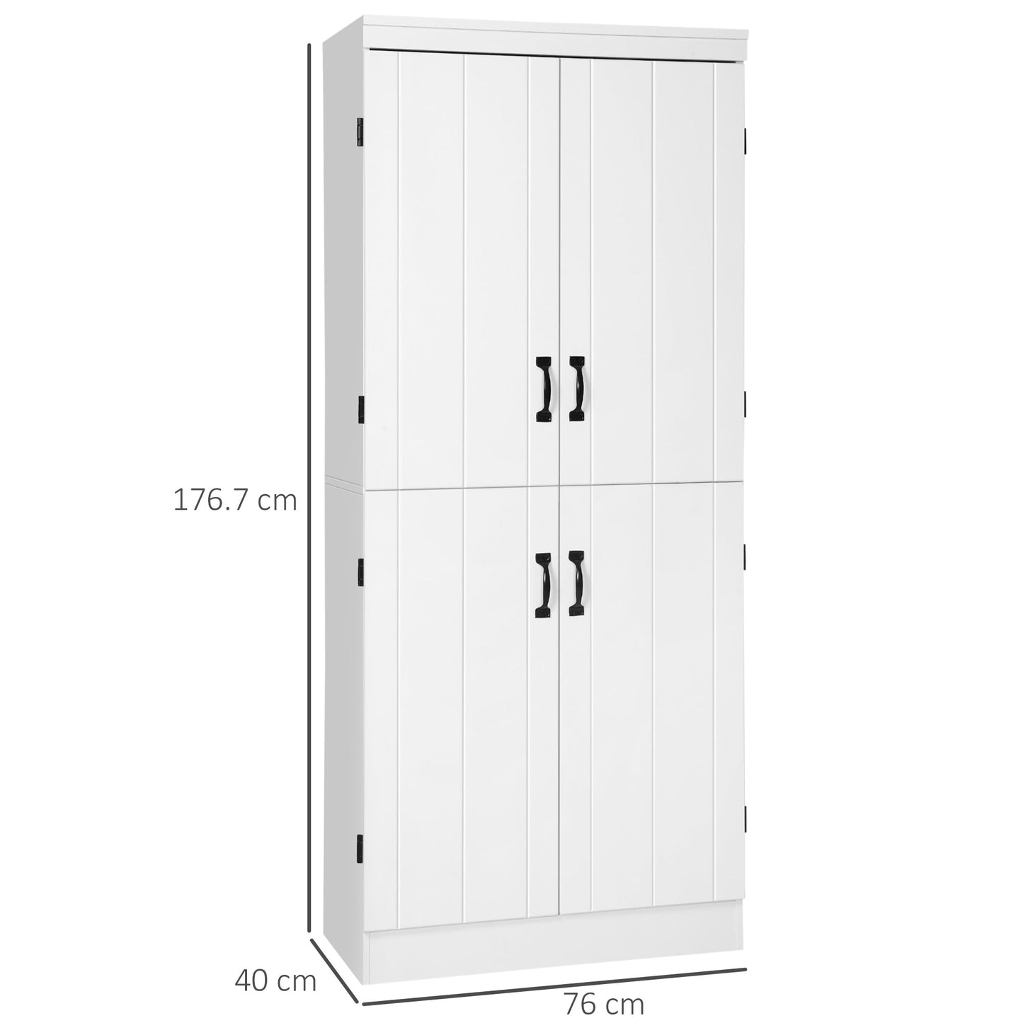 4-Door Tall Kitchen Cupboard