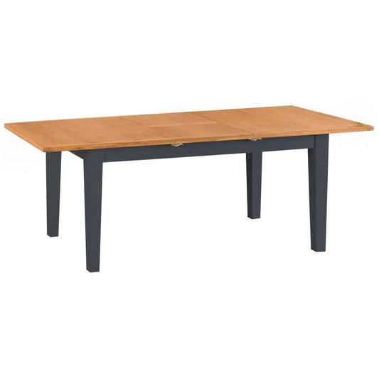 Norfolk Furniture Aurora Midnight Extending Dining Table Oak 120cm