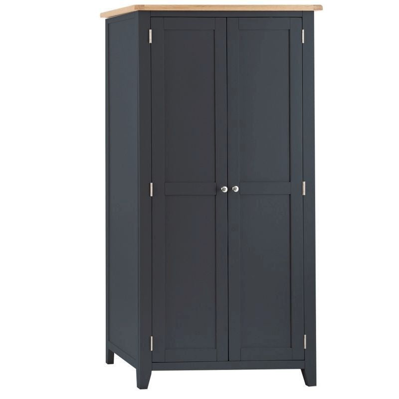 Norfolk Furniture Aurora Midnight Tall Wardrobe Oak 2 Doors