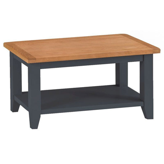 Norfolk Furniture Aurora Midnight Coffee Table Oak 1 Shelf