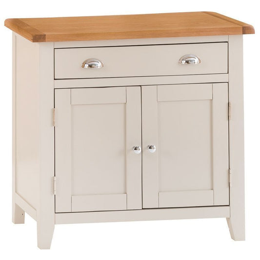 Norfolk Furniture Aurora Mist Sideboard Oak Light Grey 2 Doors 1 Drawer