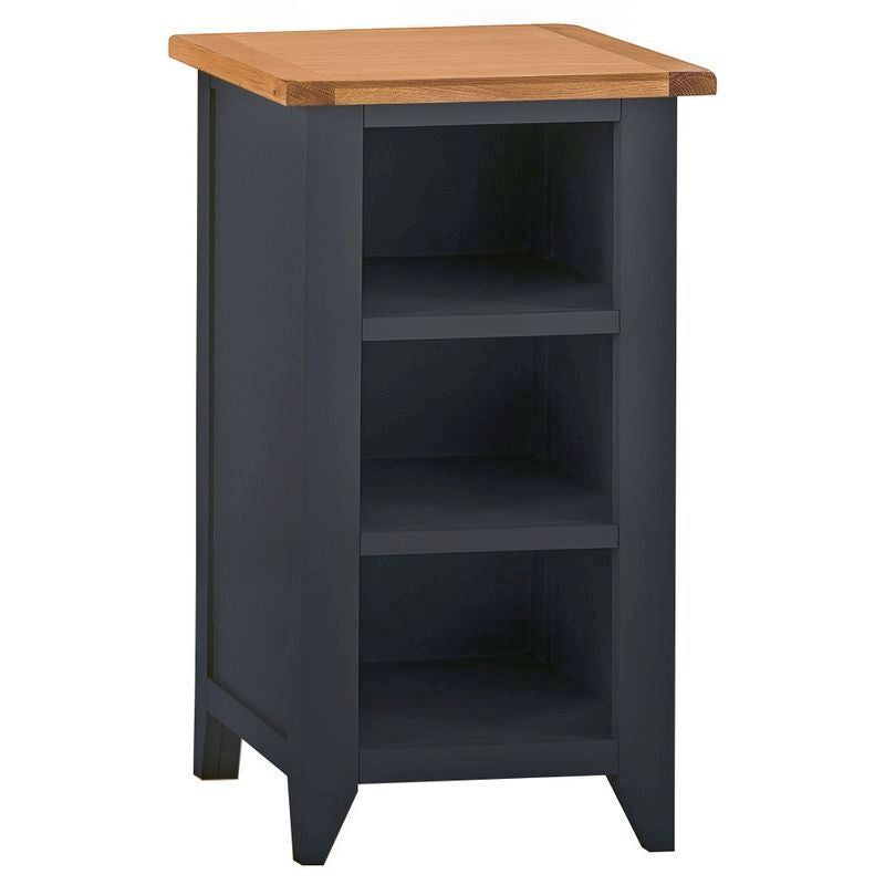 Norfolk Furniture Aurora Midnight Bookcase Oak 3 Shelves