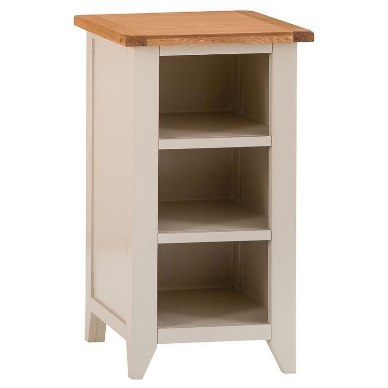 Norfolk Furniture Aurora Mist Bookcase Oak Light Grey 3 Shelves