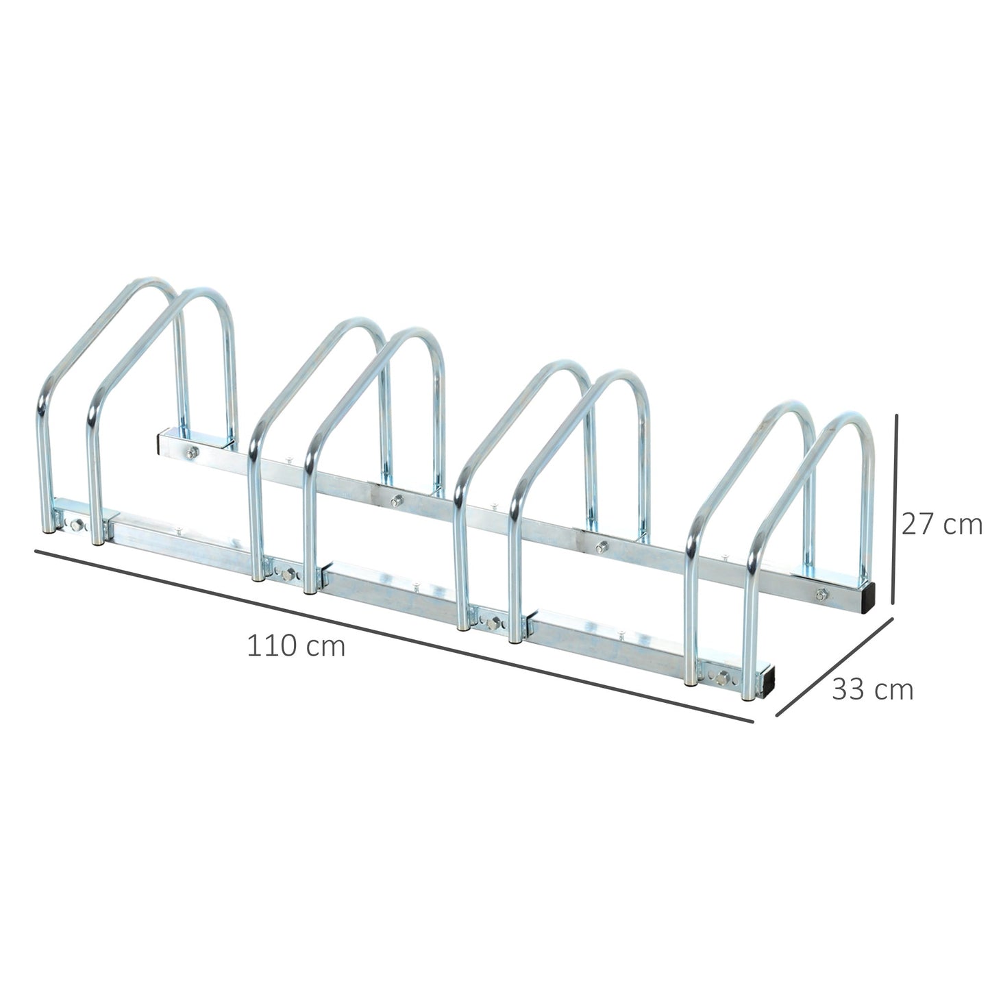 Bike Stand Parking Rack Floor or Wall Mount Bicycle Cycle Storage Locking Stand 4 Racks