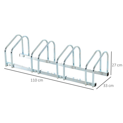 Bike Stand Parking Rack Floor or Wall Mount Bicycle Cycle Storage Locking Stand 4 Racks