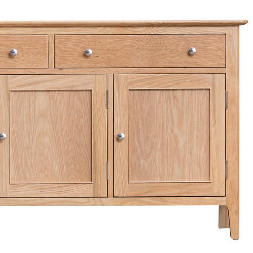 Bayview Sideboard Oak 3 Door 2 Drawer