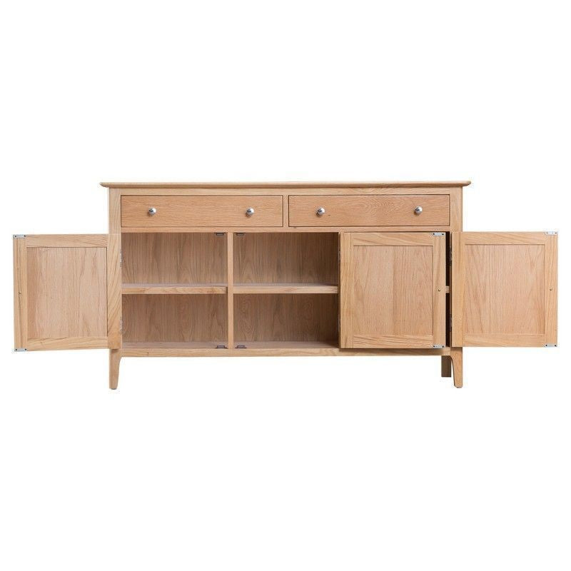 Bayview Sideboard Oak 3 Door 2 Drawer