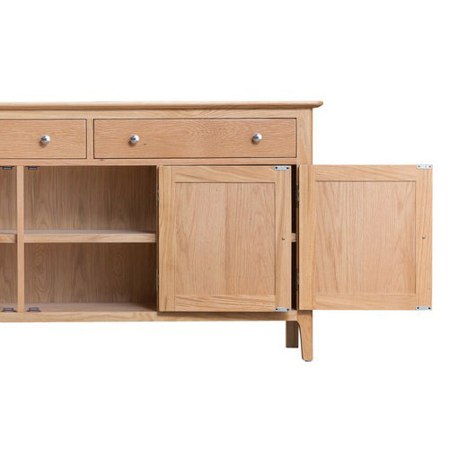 Bayview Sideboard Oak 3 Door 2 Drawer