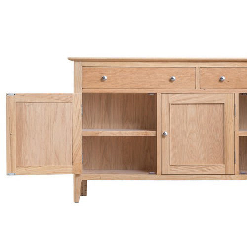 Bayview Sideboard Oak 3 Door 2 Drawer