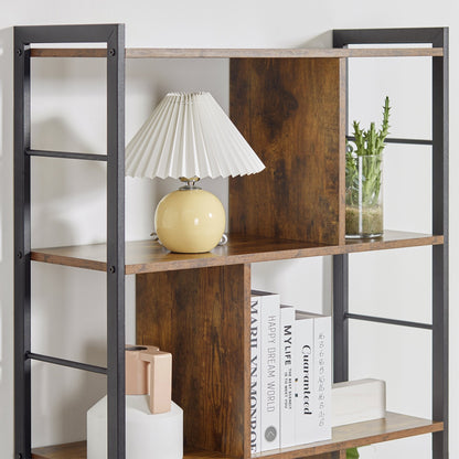 Industrial-Style Four-Tier Shelving Unit