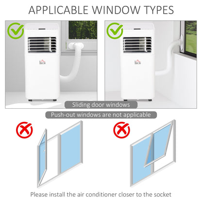 A Rated 9,000 BTU Portable Air Conditioner With Remote & 24 Hour Timer