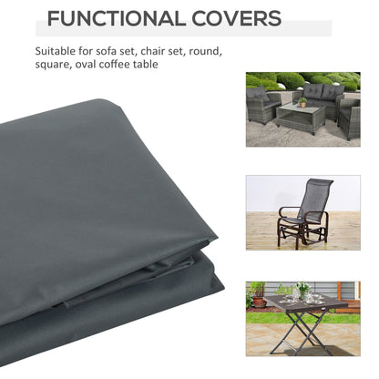 200x86cm Outdoor Garden Rattan Furniture Protective Cover Water UV Resistant