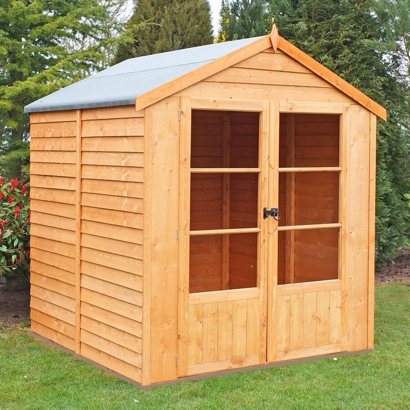 Shire Shire Oatland 6' x 6' 1" Apex Summerhouse - Budget Dip Treated Overlap