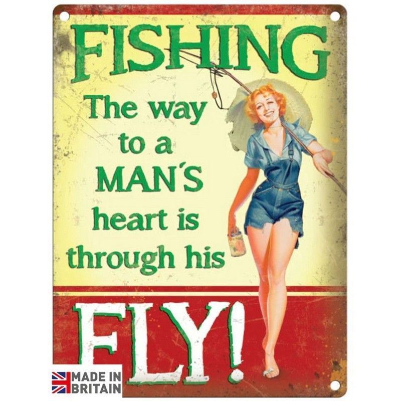 Scarthingwell Vintage Fishing Sign Metal Wall Mounted - 45cm