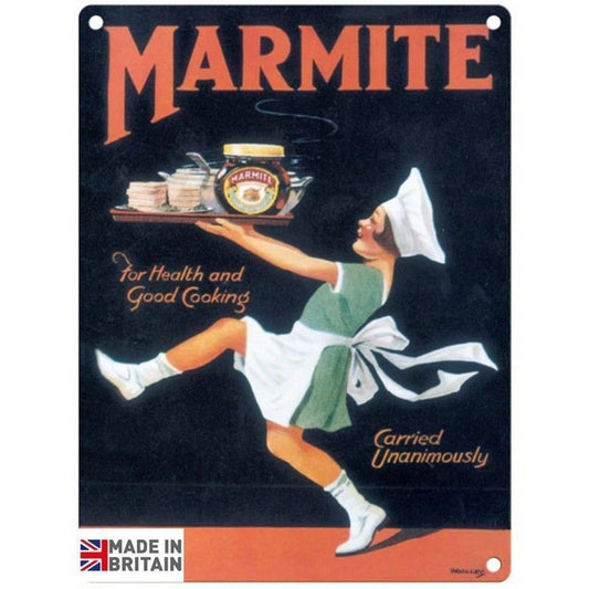 Scarthingwell Vintage Marmite Sign Metal Wall Mounted - 45cm