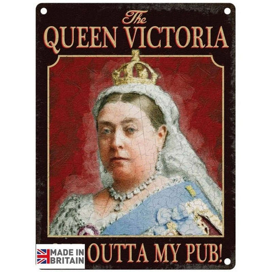 Scarthingwell Queen Victoria Pub Sign Metal Wall Mounted - 60cm