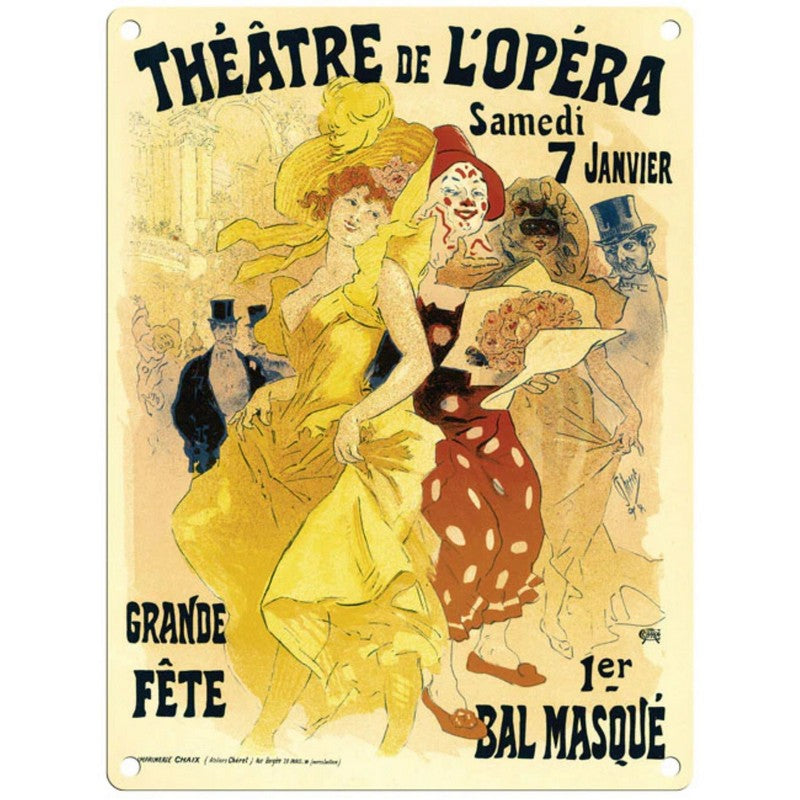 Scarthingwell Vintage Theatre De L'Opera Sign Metal Wall Mounted - 45cm