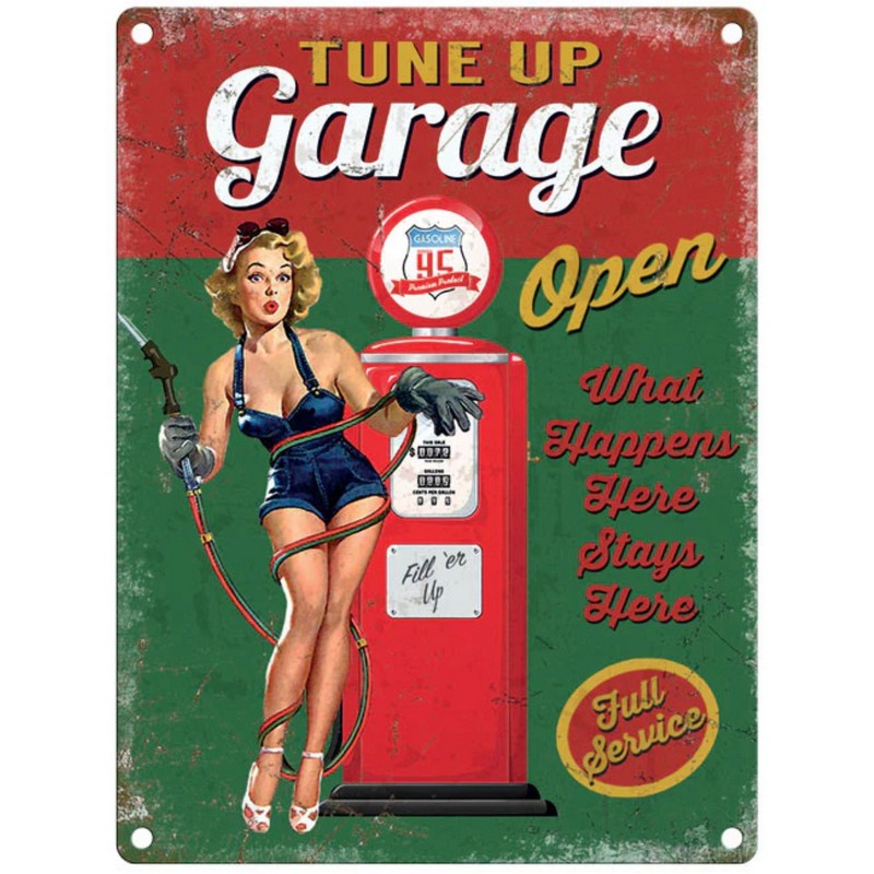 Scarthingwell Vintage Tune Up Garage Sign Metal Wall Mounted - 45cm