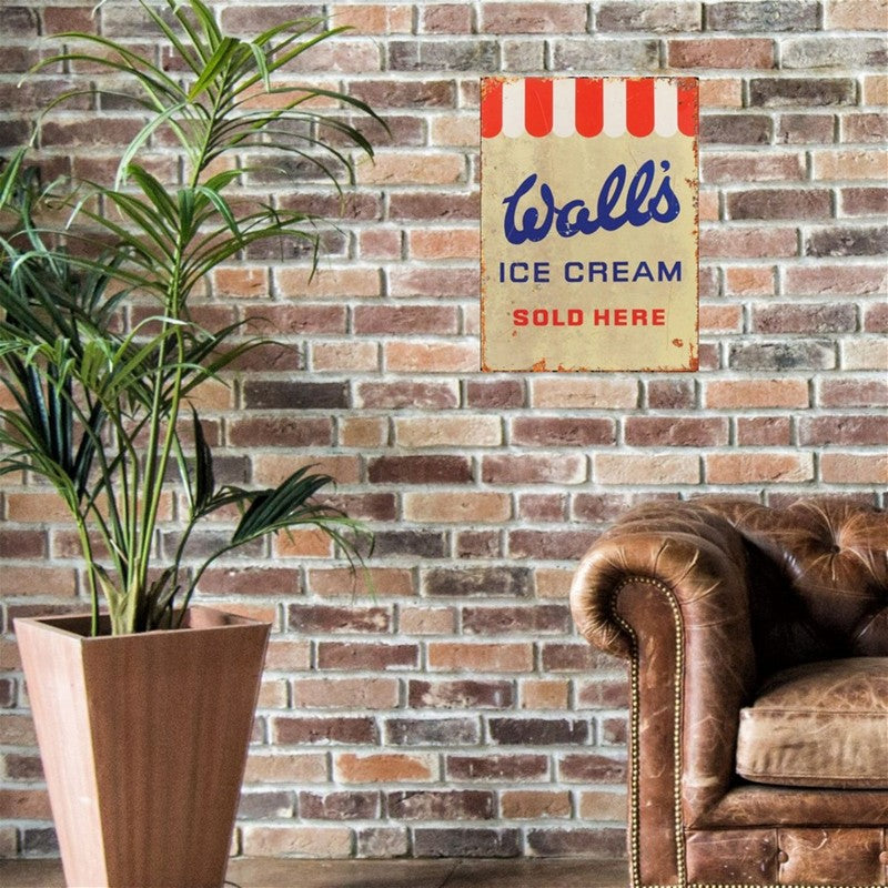 Scarthingwell Wall's Ice Cream Sign Metal Wall Mounted - 60cm