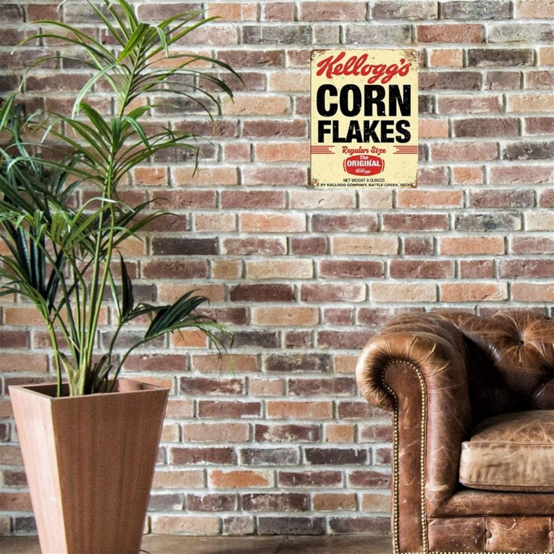 Scarthingwell Kellogg's Corn Flakes Sign Metal Wall Mounted - 45cm