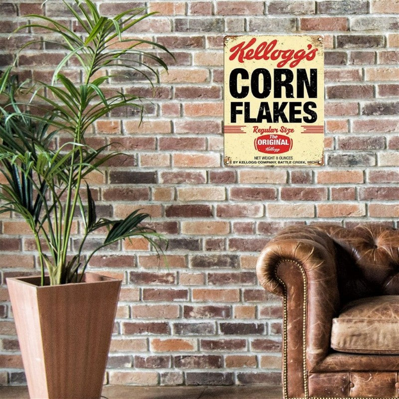 Scarthingwell Kellogg's Corn Flakes Sign Metal Wall Mounted - 60cm