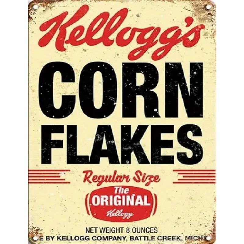 Scarthingwell Kellogg's Corn Flakes Sign Metal Wall Mounted - 60cm