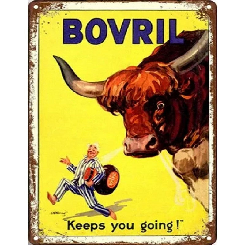 Scarthingwell Bovril Sign Metal Wall Mounted - 45cm