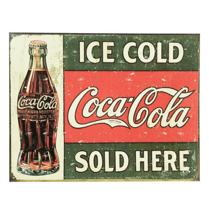 Coca Cola Sign Metal Wall Mounted - 60cm