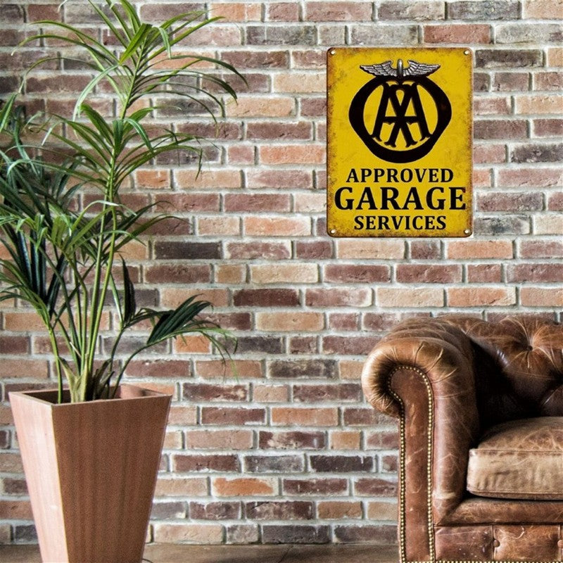 Scarthingwell Approved Garage Services Sign Metal Wall Mounted - 60cm