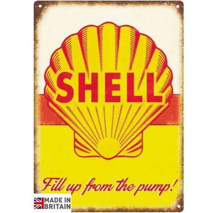 Scarthingwell Shell Sign Metal Wall Mounted - 45cm