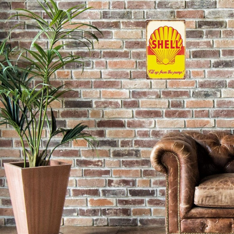 Scarthingwell Shell Sign Metal Wall Mounted - 45cm