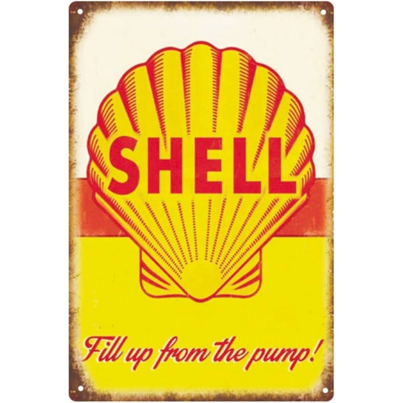 Scarthingwell Shell Sign Metal Wall Mounted - 45cm