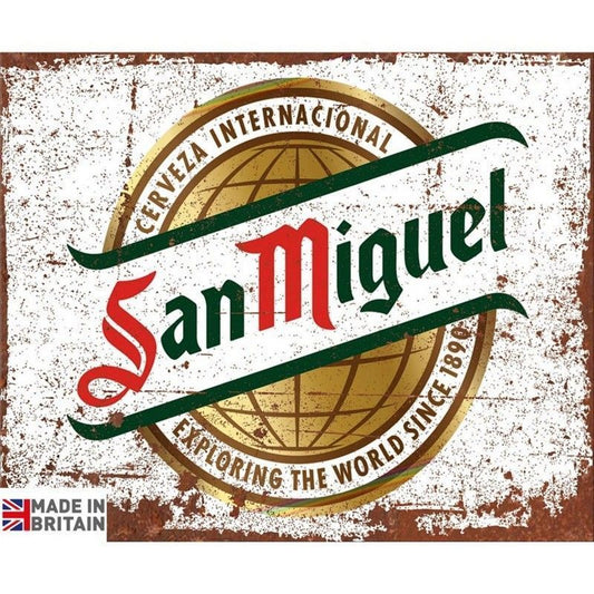 Scarthingwell San Miguel Sign Metal Wall Mounted - 45cm