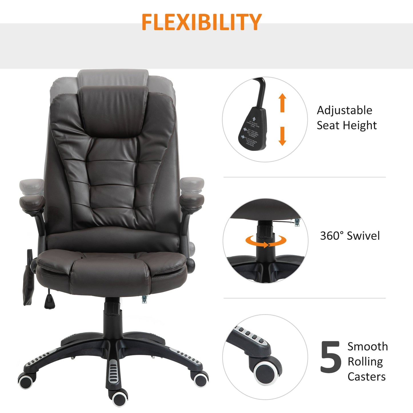 Executive Office Chair with Massage and Heat