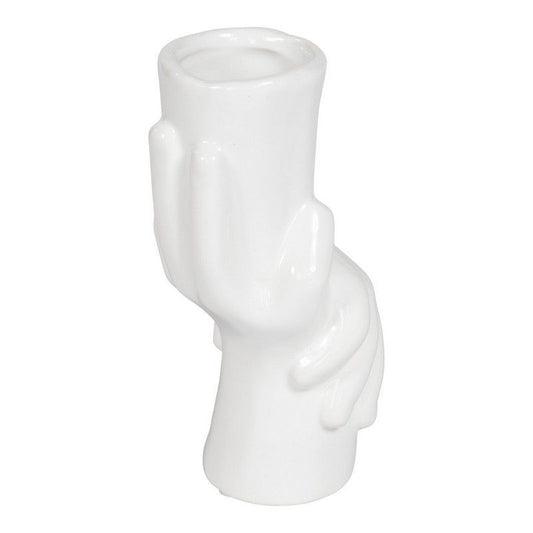 Scarthingwell Holding Hands Vase Ceramic White - 17cm