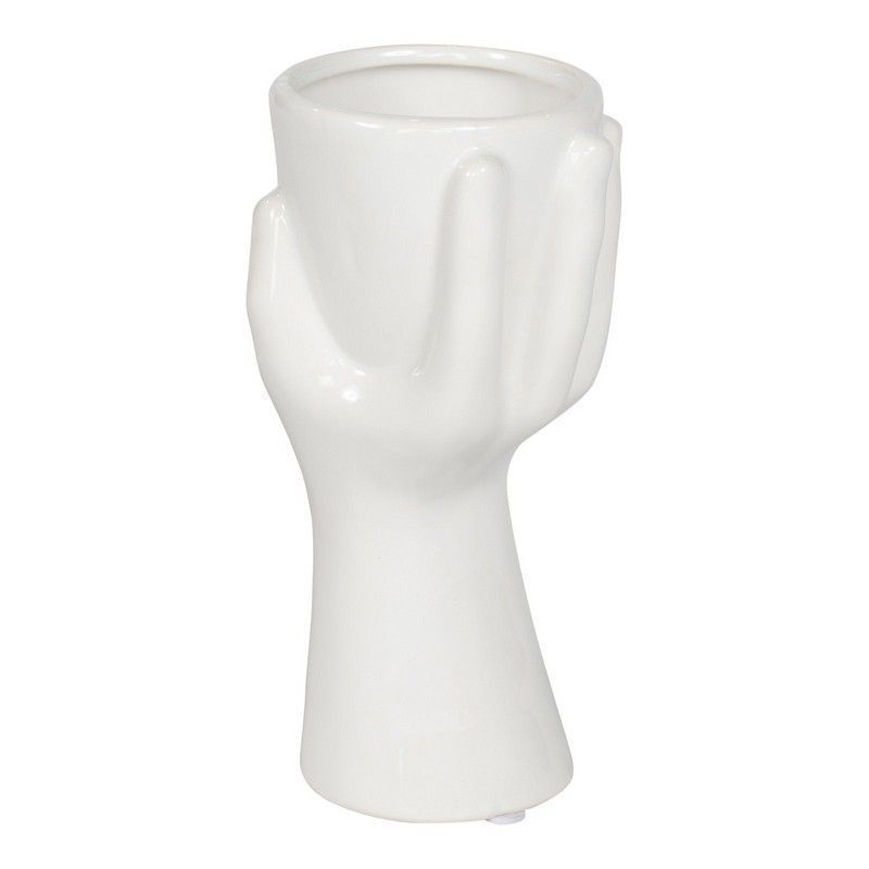 Scarthingwell Hand Vase Ceramic White - 17.5cm