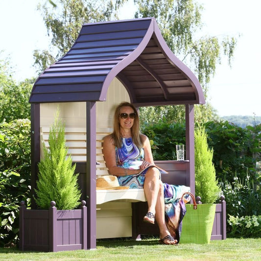 AFK AFK Premium Orchard Arbour Lavender & Cream 2 Seat