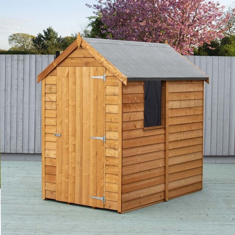 Shire Shire Cromer 4' 5" x 6' 3" Apex Shed - Premium Pressure Treated Overlap