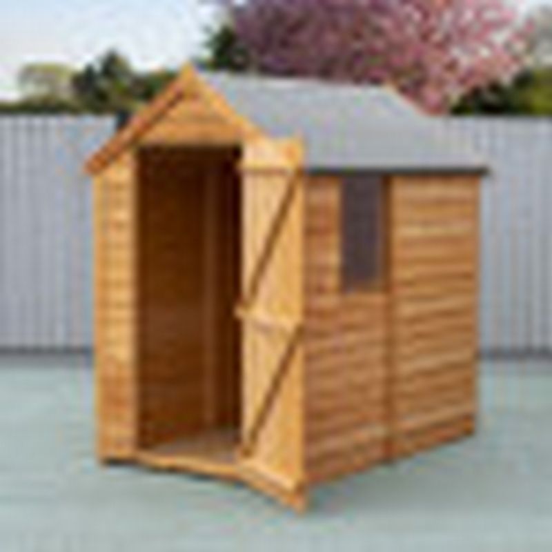 Shire Shire Cromer 4' 5" x 6' 3" Apex Shed - Premium Pressure Treated Overlap