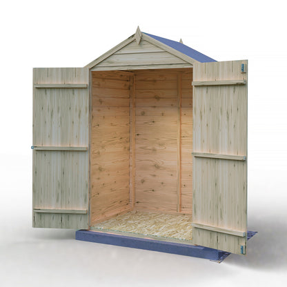 Shire Ashworth 4' 4" x 3' 3" Apex Shed - Premium Pressure Treated Overlap