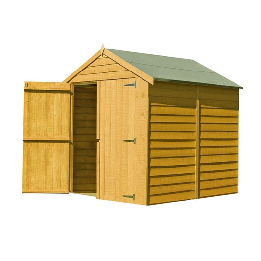 Shire Shire Ashworth 6' 7" x 6' Apex Shed - Classic Dip Treated Overlap