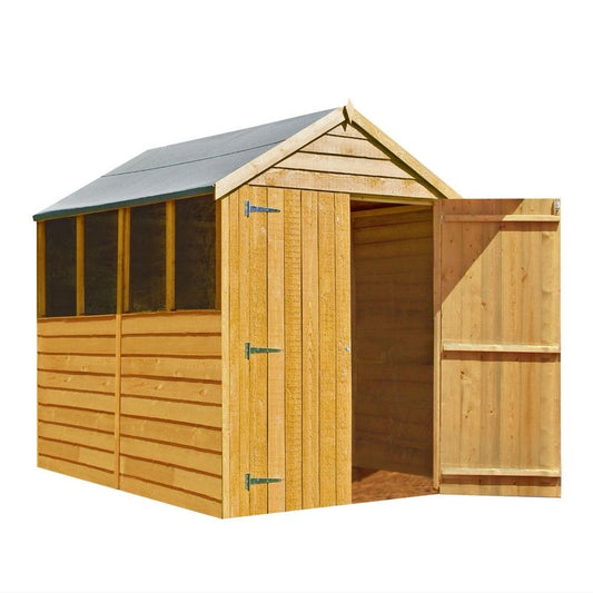 Shire Shire Ashworth 5' 5" x 6' 10" Apex Shed - Budget Dip Treated Overlap