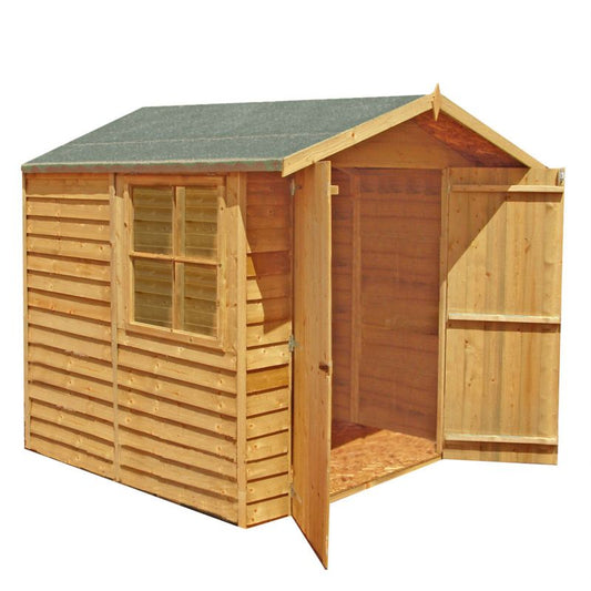 Shire Shire Ashworth 6' 11" x 7' 8" Apex Shed - Classic Dip Treated Overlap