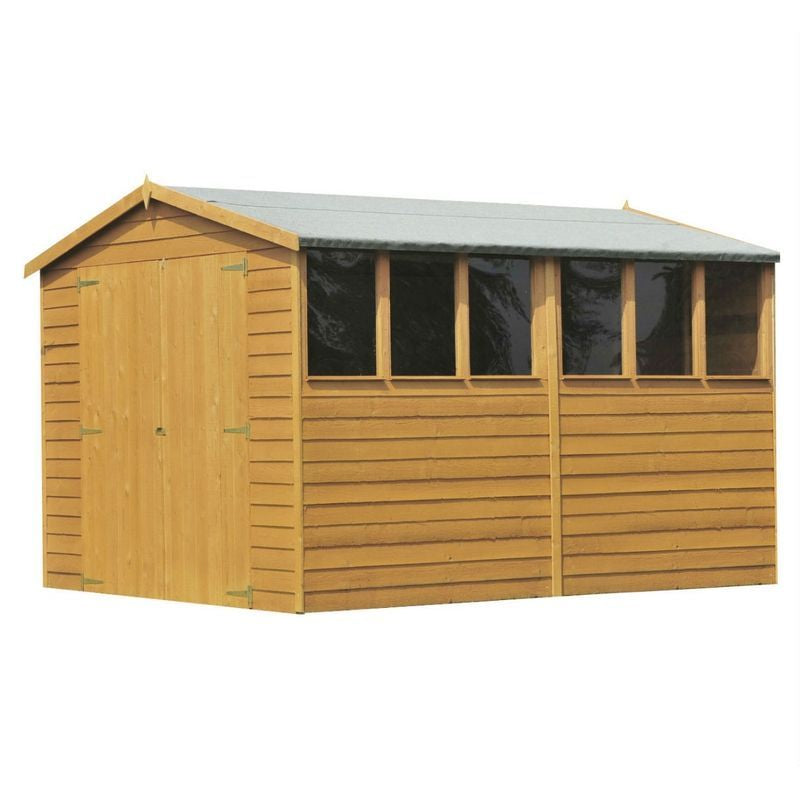 Shire Shire Ashworth 6' 7" x 9' 10" Apex Shed - Budget Dip Treated Overlap